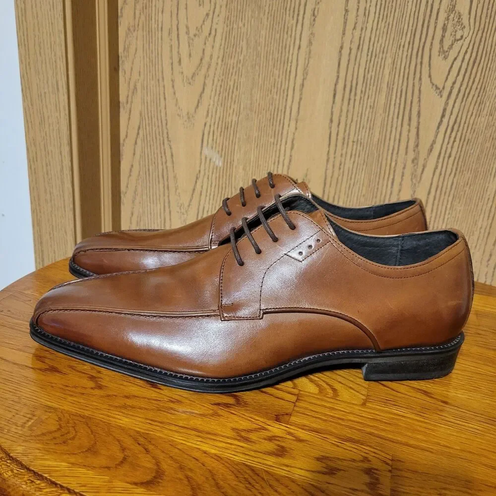 Stacy Adams Logan Cognac Toe 25132-221 Size 8M Men’s